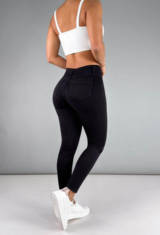 Jeans Skinny Tiro Medio 76232