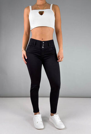 Jeans Skinny Tiro Medio 76232