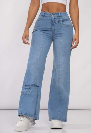 PANTALON WIDE LEG BOLSILLO 1B FIARA STORE