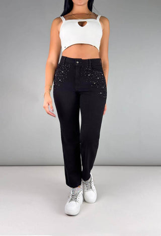 Jeans Mom Tiro Alto 76295