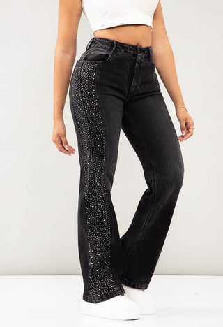 Jeans Straight Tiro Alto 76167