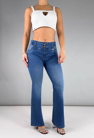 Jeans Bota Campana Tiro Medio 95341