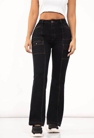 PANTALON BOTA CAMPANA CARGO BOLSILLO 1B CON RUEDO