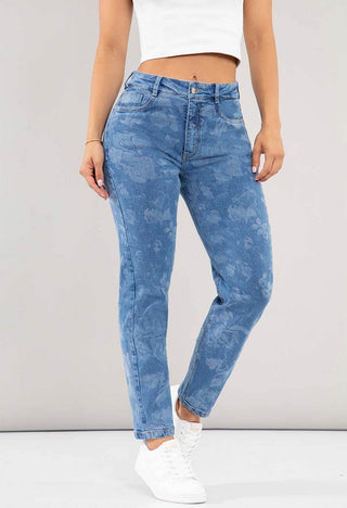 Jeans Mom Fit Tiro Alto 76156