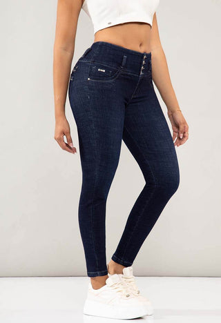 Jeans Skinny Tiro Medio 95334