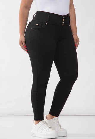 Jeans Skinny Curvy Tiro Alto 95240