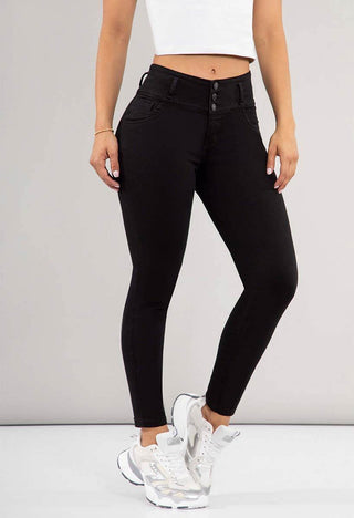 Jeans Skinny Tiro Medio Mujer 76145