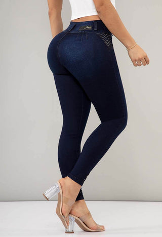 Jean Skinny Tiro Medio Levanta Cola 95285