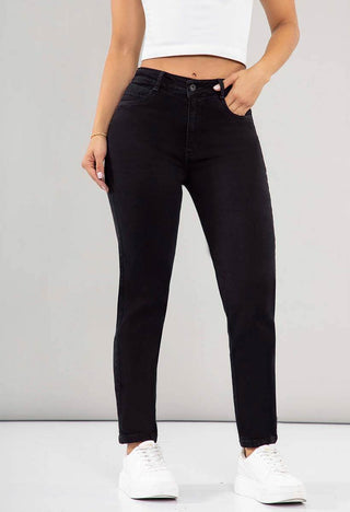 Jeans Mom Fit Tiro Alto 20936