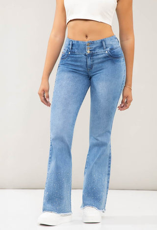 Jeans Bota Campana Tiro Medio 95337