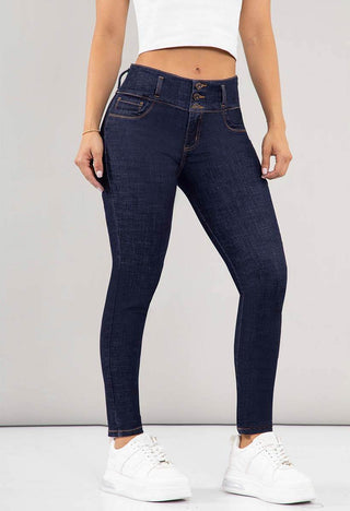 Jeans Skinny Tiro Medio 76168