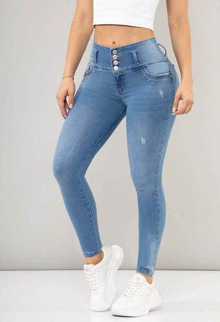 Skinny Tiro Alto Clasico Levanta Cola 21006