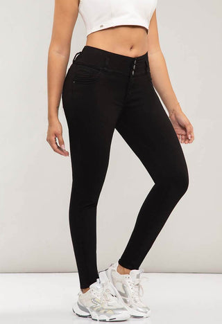 Jeans Skinny Tiro Medio 21081