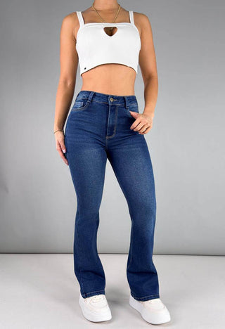 Jeans Bota Campana Tiro Alto 20866