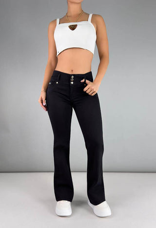 Jeans Bota Campana Tiro Medio 76219