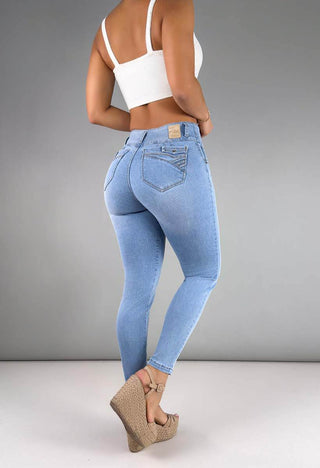 Jeans Skinny Tiro Medio 76171