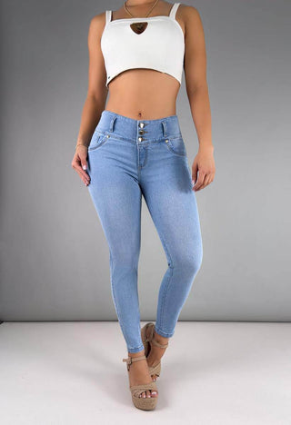 Jeans Skinny Tiro Medio 76171