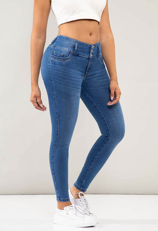 Jean Skinny Tiro Medio 76217