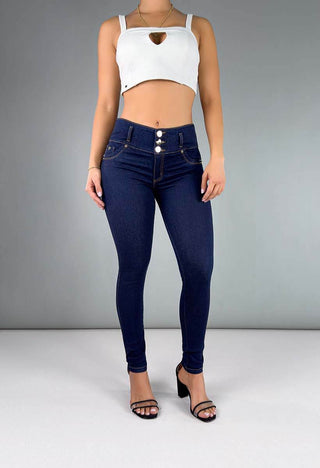 Jeans Skinny Tiro Medio 76149