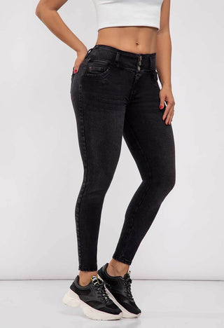 Jeans Skinny Tiro Medio 76001