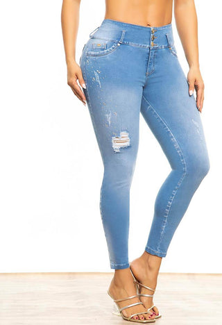 PANTALON TOBILLERO BOLSILLO 3 BOTONES CON RUEDO
