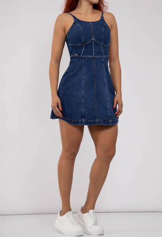 Vestido Corto En Denim 20905