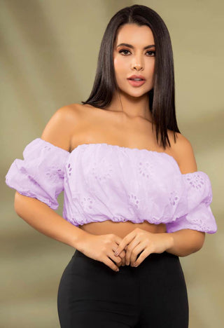 Crop Top Manga Globo