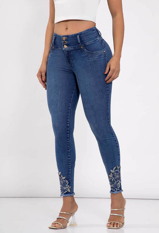 Jeans Skinny Tiro Medio Levanta Cola 95268