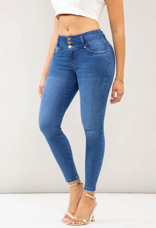 Jeans Skinny Tiro Medio 95319