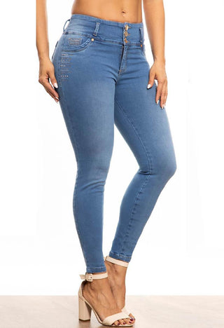 PANTALON TOBILLERO BOLSILLO 4 BOTONES CON RUEDO