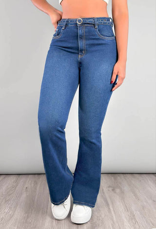 Jeans Bota Campana Tiro Alto 76152