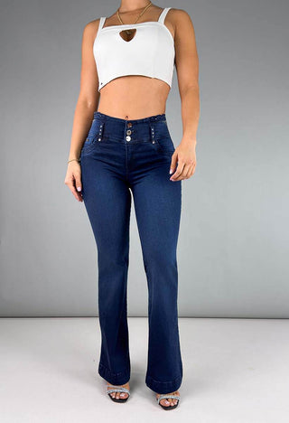 Jeans Campana Tiro Medio 95354
