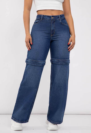 Jeans Bota Recta Convertible 75962