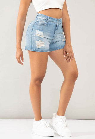 Short Denim Tiro Alto 21066