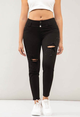 Jeans Skinny Tiro Medio 95347