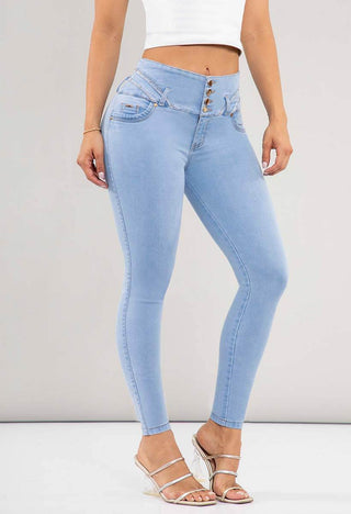 Jeans Skinny Tiro Alto 76116