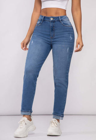 PANTALON BOYFRIEND BOLSILLO 1B BOTA DOBLADA FIARA