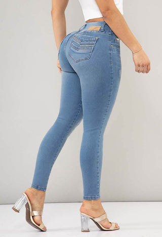 Jean Skinny Tiro Medio 95292
