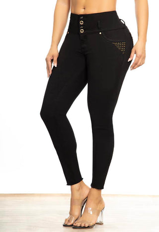 PANTALON TOBILLERO BOLSILLO 4 BOTONES BOTA CROPPED