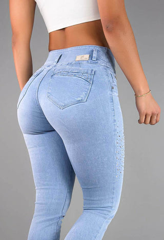 Jeans Skinny Tiro Medio 95381