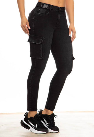 PANTALON REGULAR BOLSILLO PRETINA DELGADA