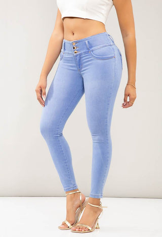 Jeans Skinny Tiro Medio 95318