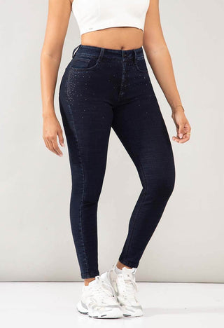 Jeans Skinny Tiro Alto 21069