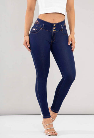 Jeans Skinny Tiro Medio 76162