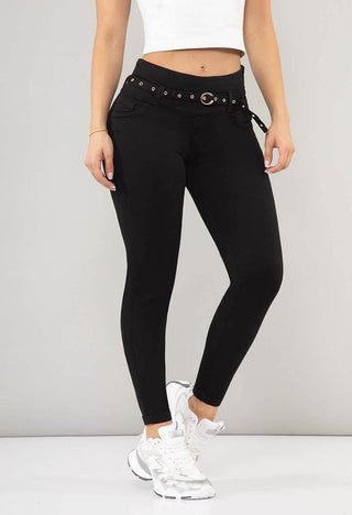 Jeans Skinny Tiro Medio Levanta Cola 20917
