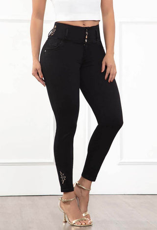 Jeans Skinny Tiro Alto Levanta Cola 75977