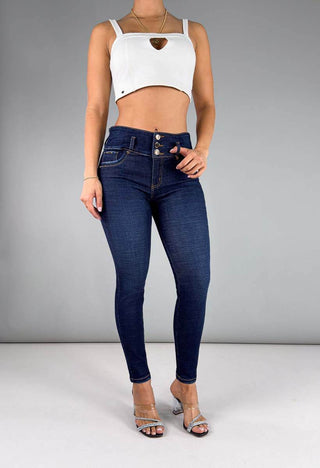 Jeans Skinny Tiro Medio 95369