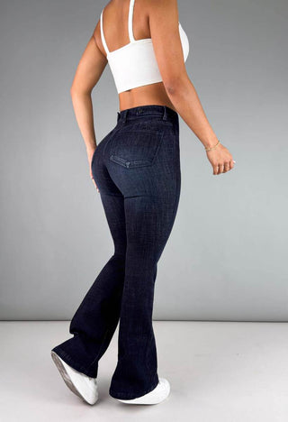 Jeans Bota Campana Tiro Alto 20986