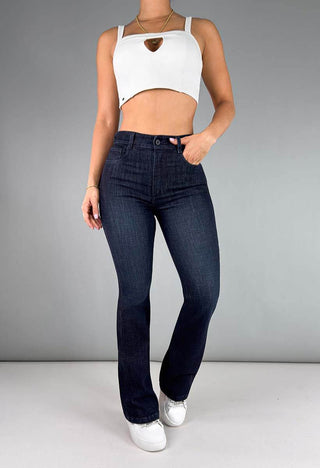 Jeans Bota Campana Tiro Alto 20986