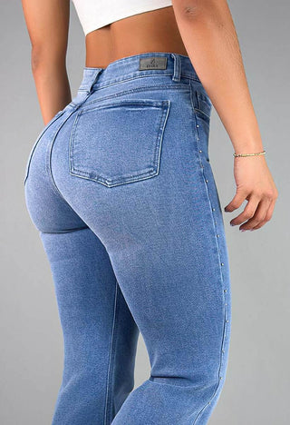 Jeans Bota Campana Tiro Alto 21053